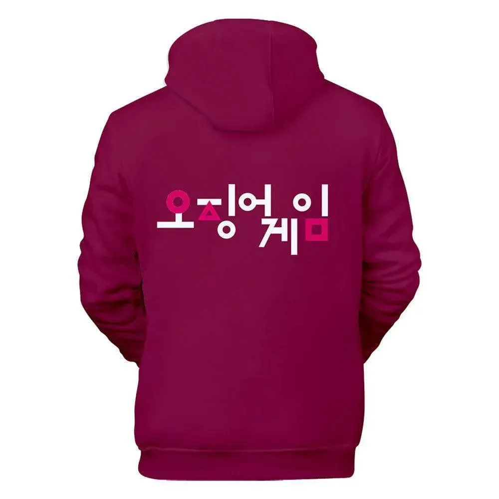 Squid Game - Circle Symbol Type Round Collar Hoodie