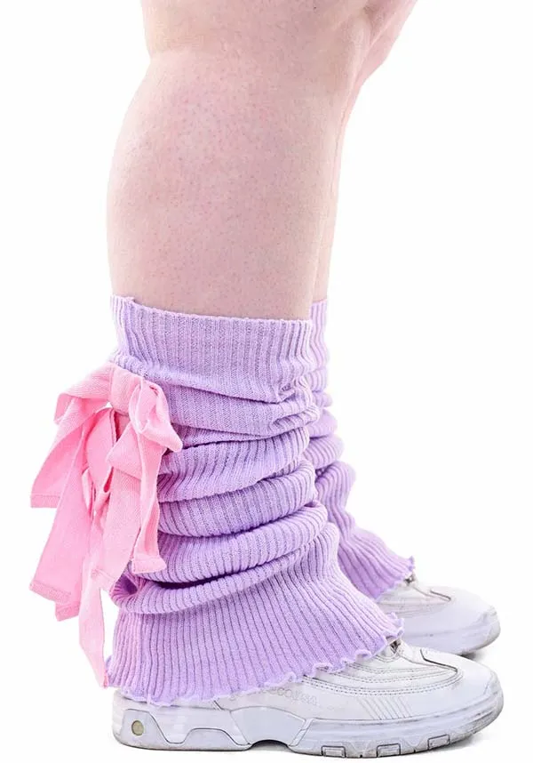 Sugar Ribbon [Lavender] | LEG WARMERS