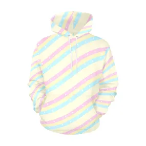 Teatime Fantasy Yellow Rainbow Women's All Over Print Hoodie