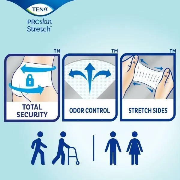 TENA ProSkin Stretch Briefs in Ultra and Super Absorbency