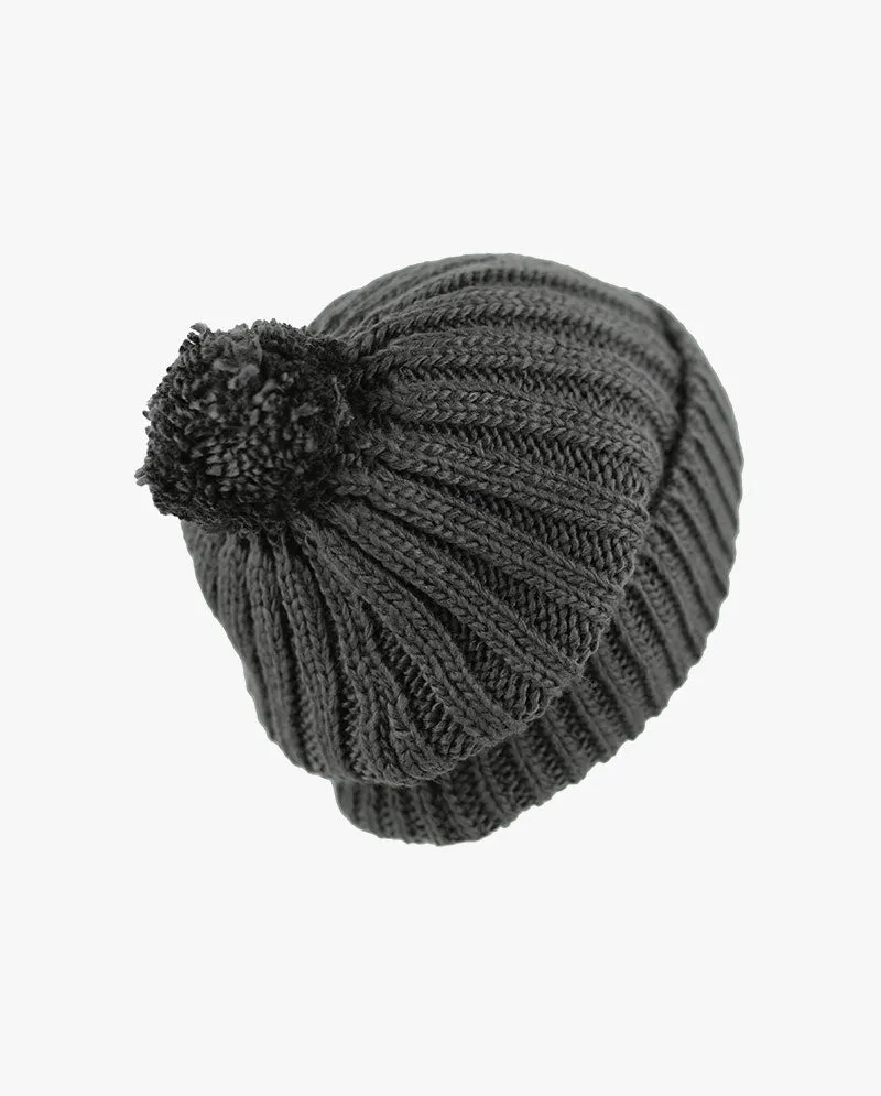 The Hat Depot - Straight Winter Knit Pom Beanie 3060