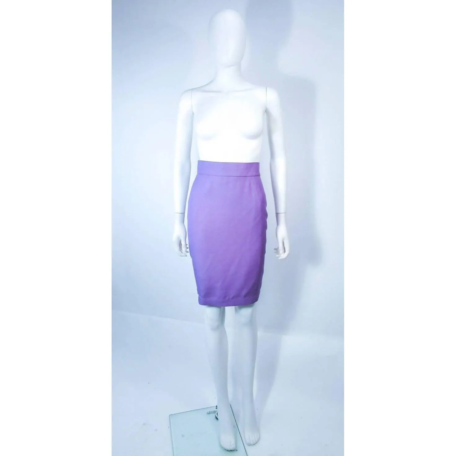 THIERRY MUGLER Lavender Two-Piece Skirt Suit Set | Size 42