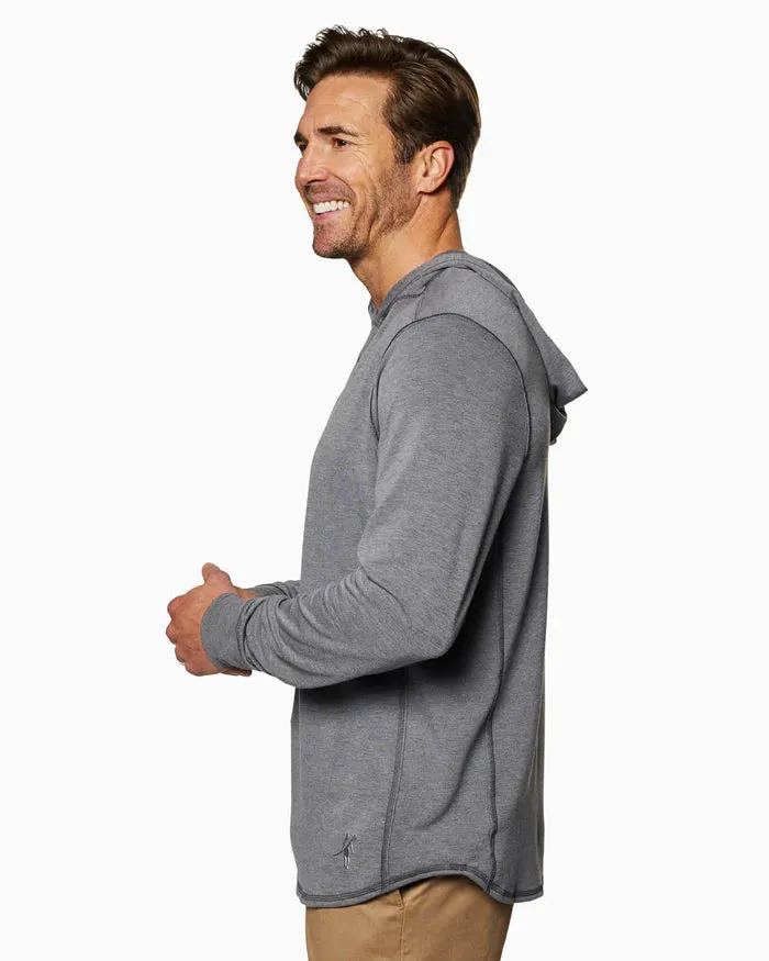 Toes On The Nose Schooner | Long Sleeve Hoodie (Sea Silk) in Dark Heather Gray