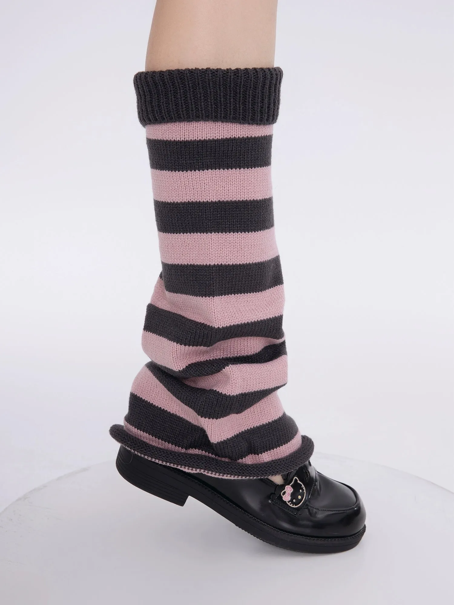 Tokyo Stripe JK Uniform Leg Warmers