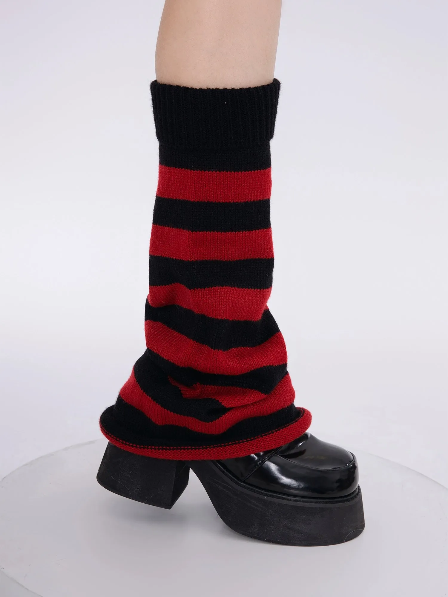 Tokyo Stripe JK Uniform Leg Warmers