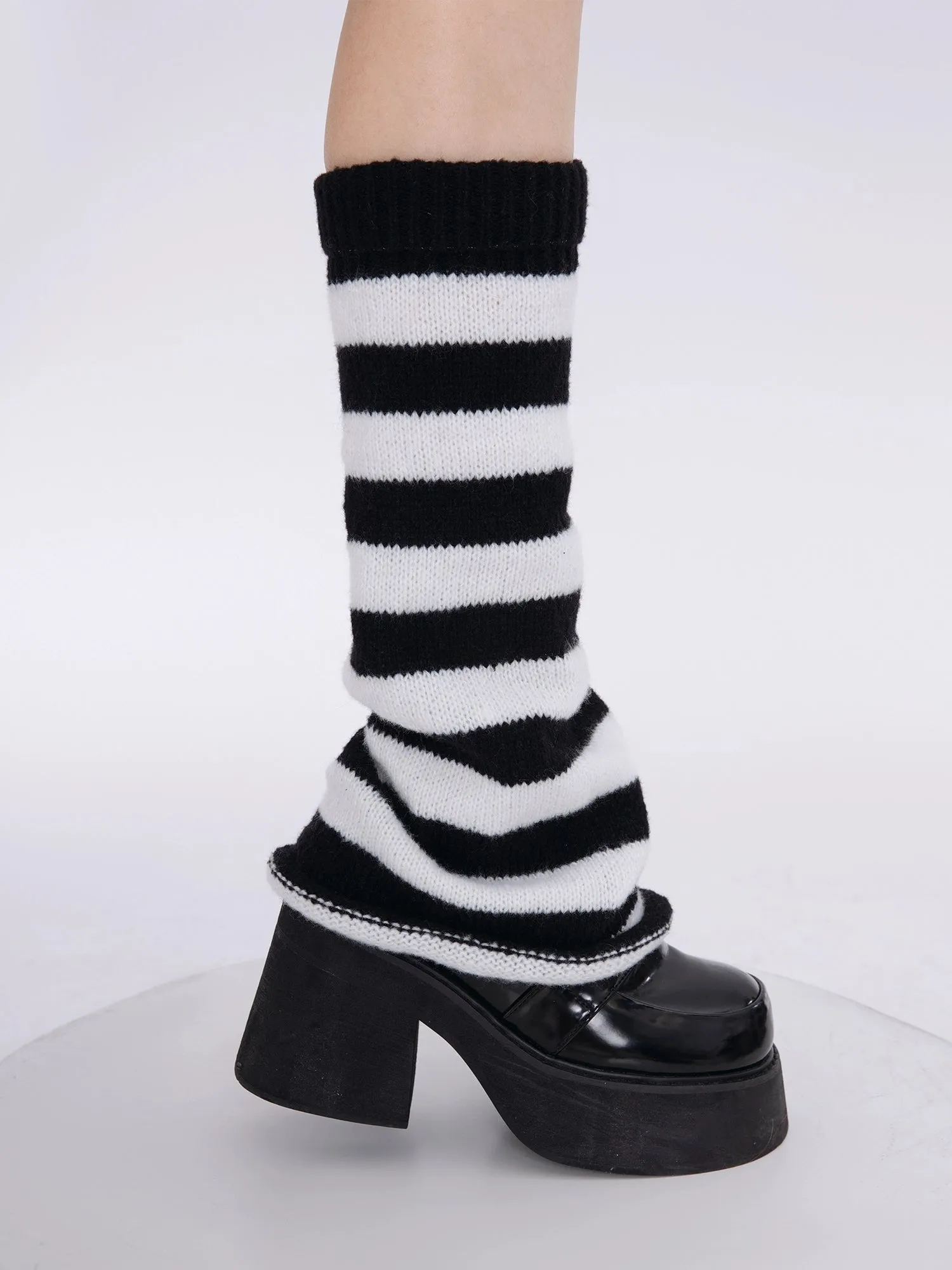 Tokyo Stripe JK Uniform Leg Warmers