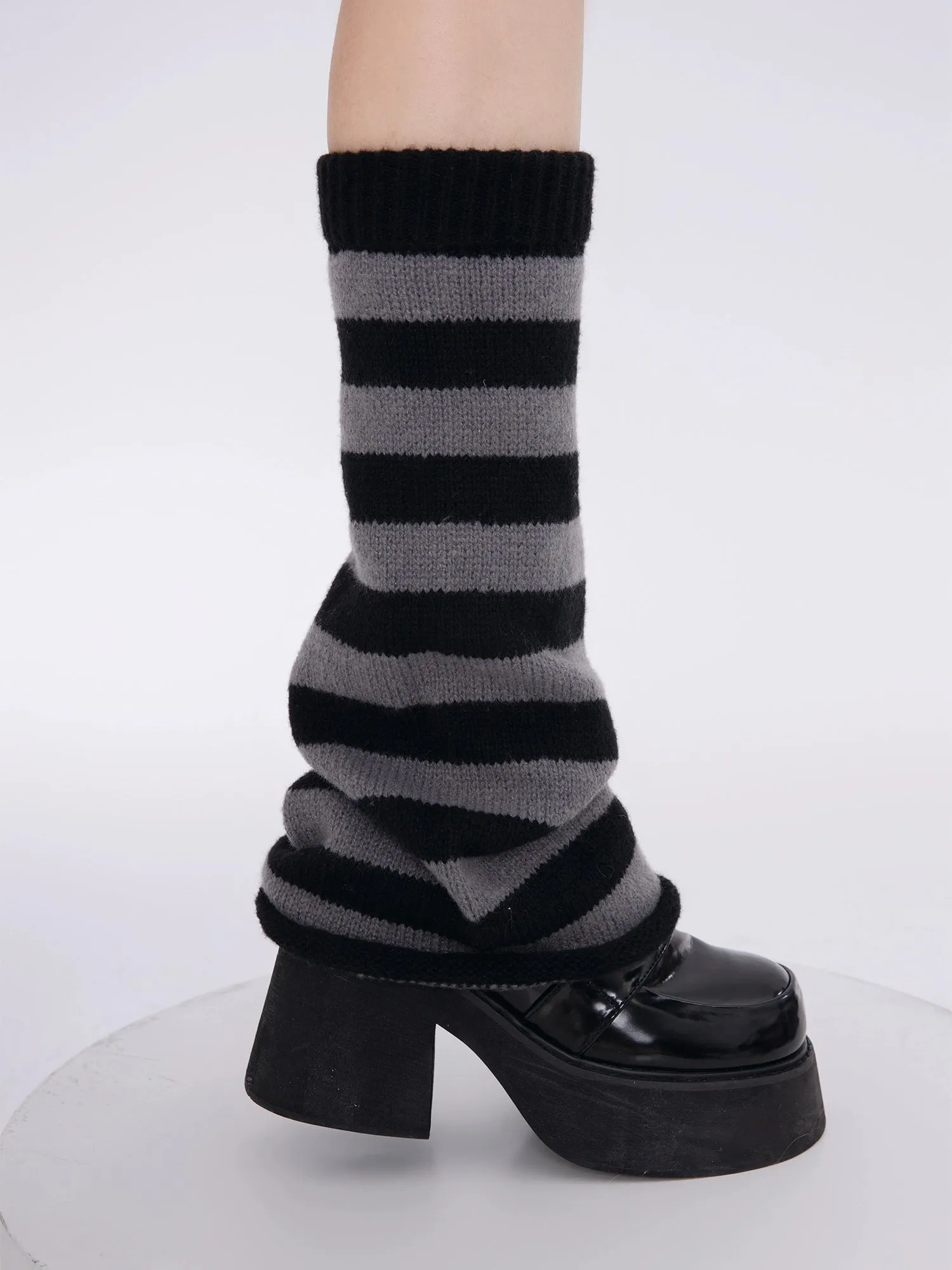 Tokyo Stripe JK Uniform Leg Warmers