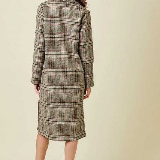 Tonia Plaid Coat