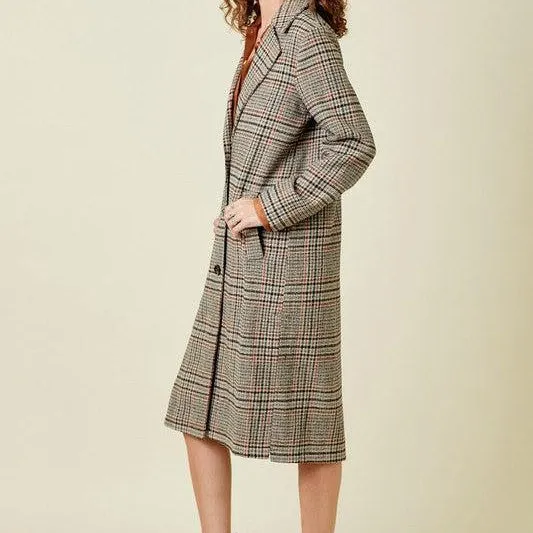 Tonia Plaid Coat