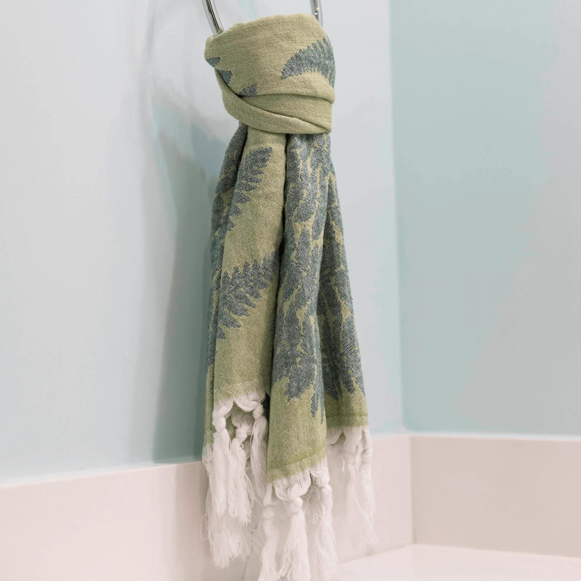 Turkish Cotton Towel Set / Fern in Green