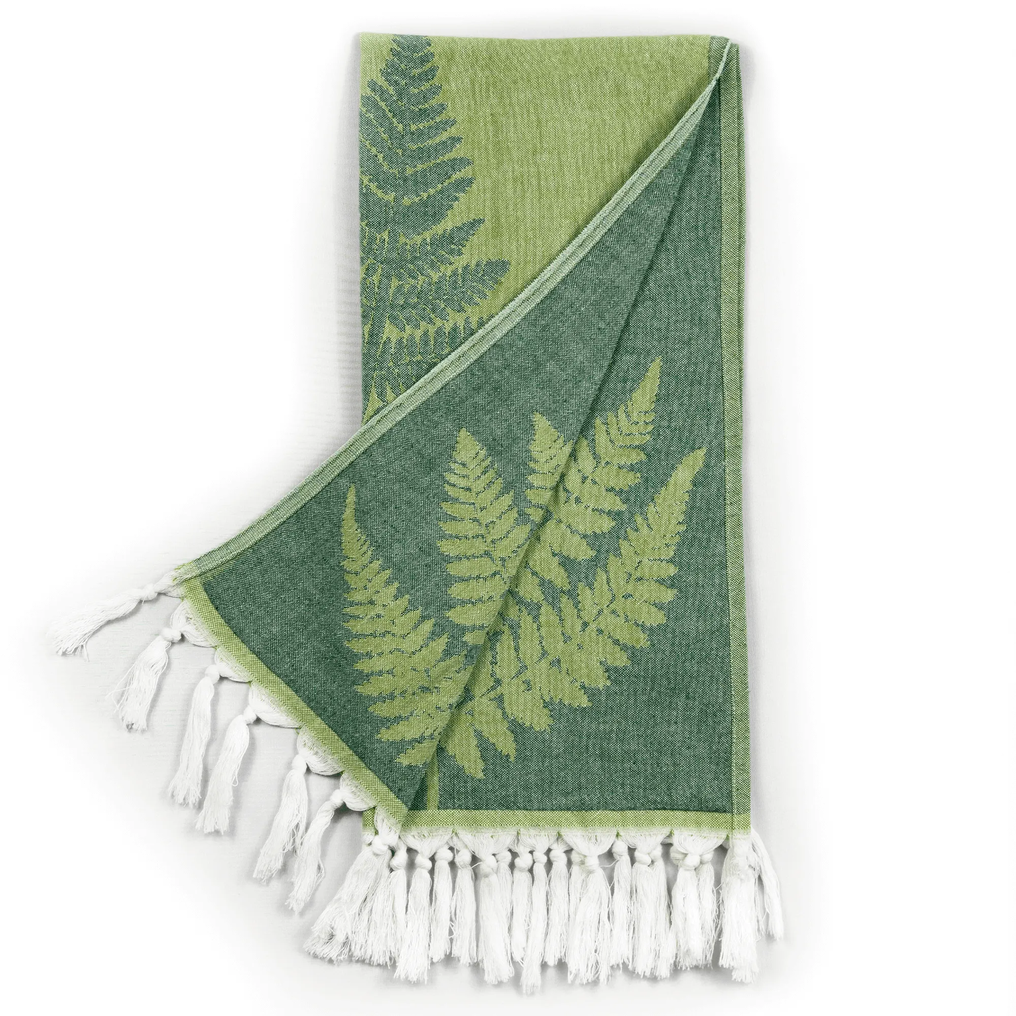 Turkish Cotton Towel Set / Fern in Green