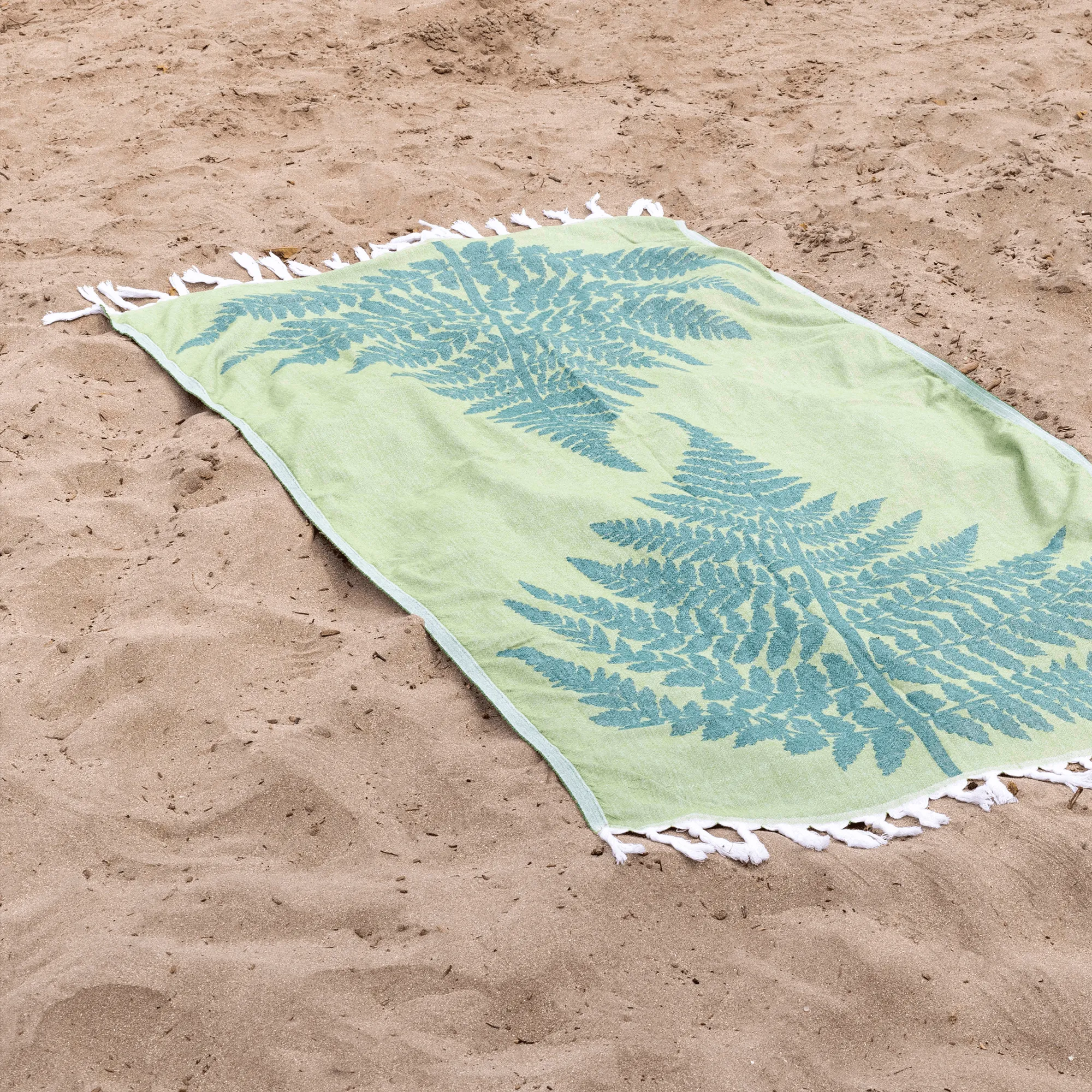 Turkish Cotton Towel Set / Fern in Green