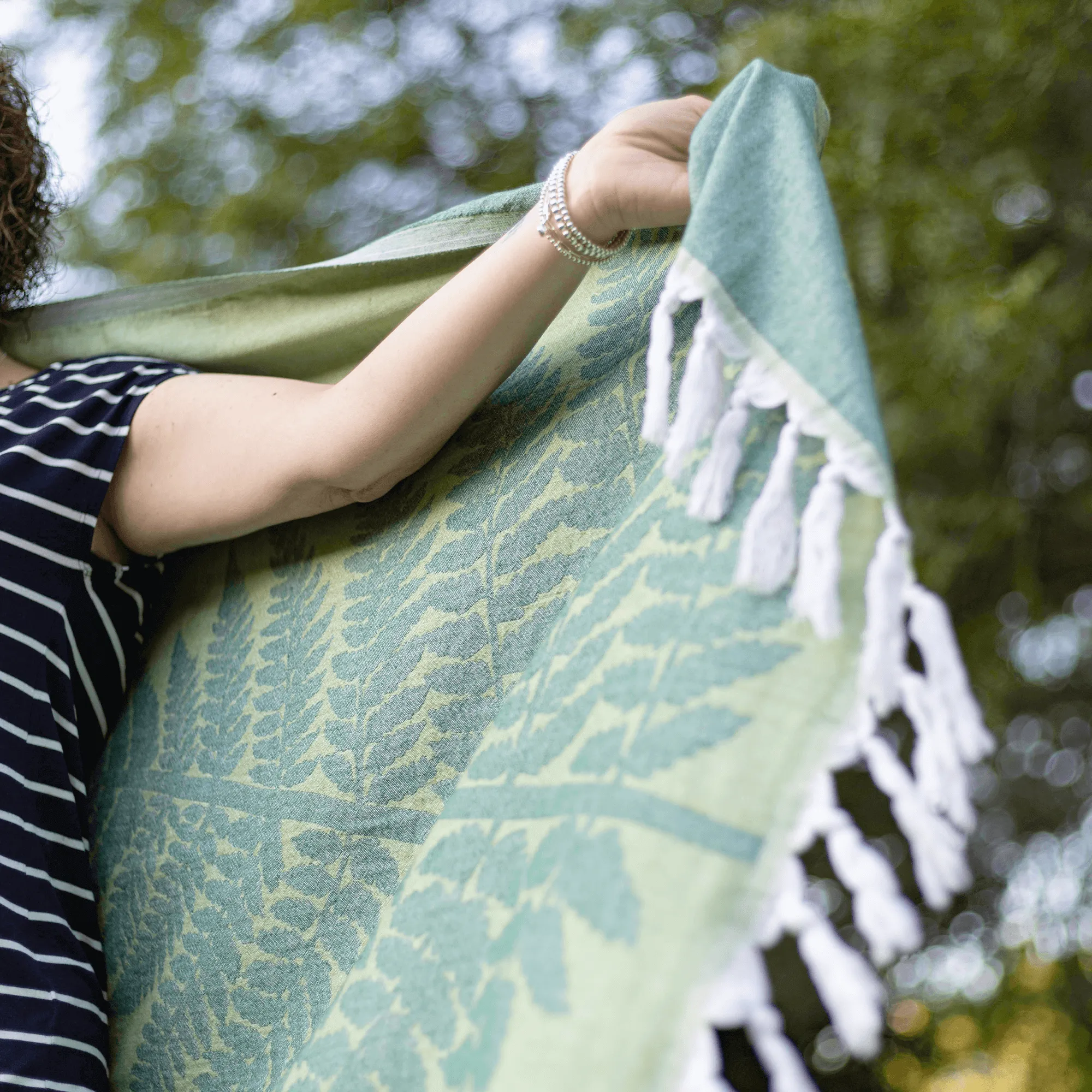 Turkish Cotton Towel Set / Fern in Green