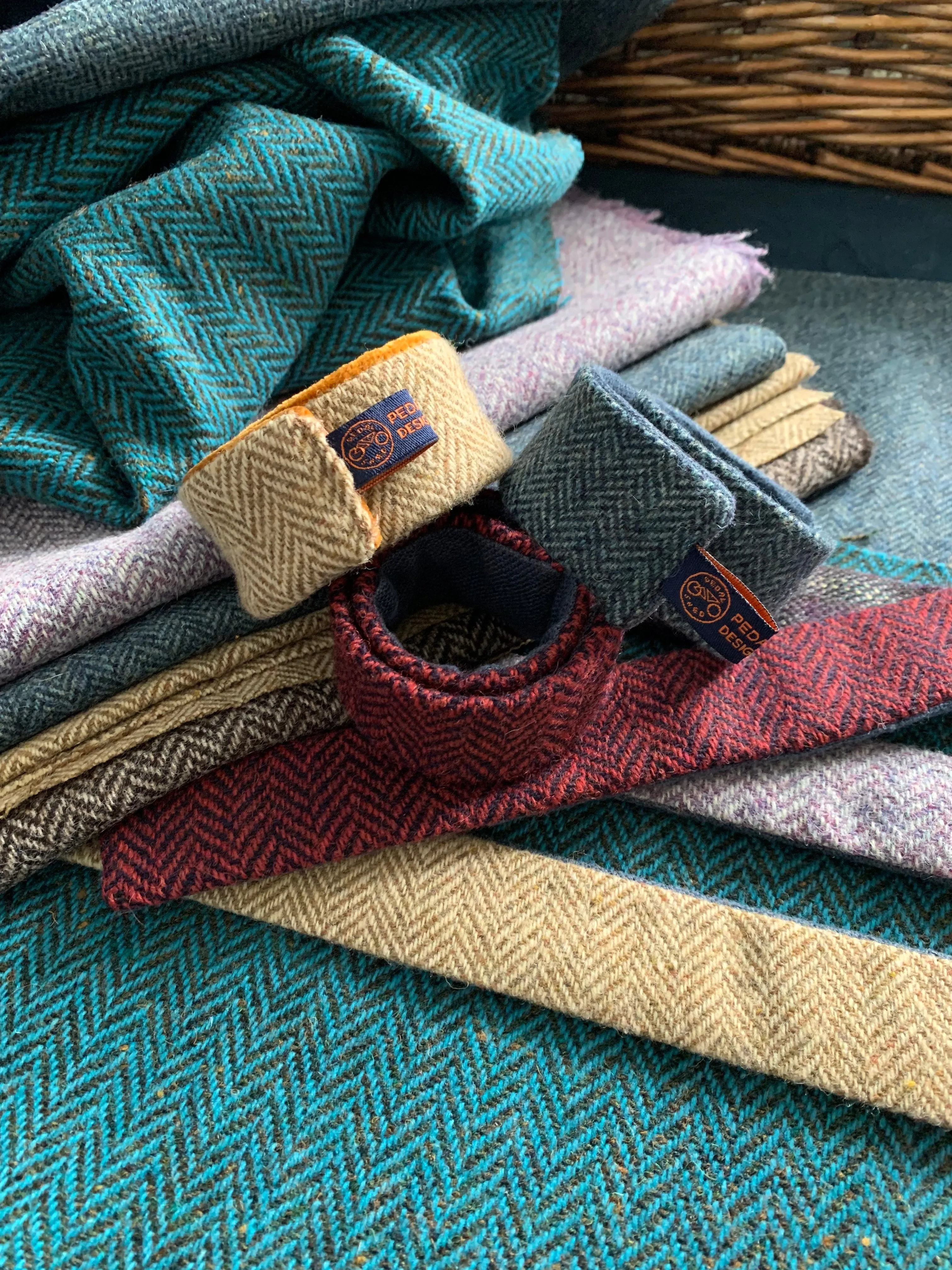 Tweed Bicycle Ankle Straps