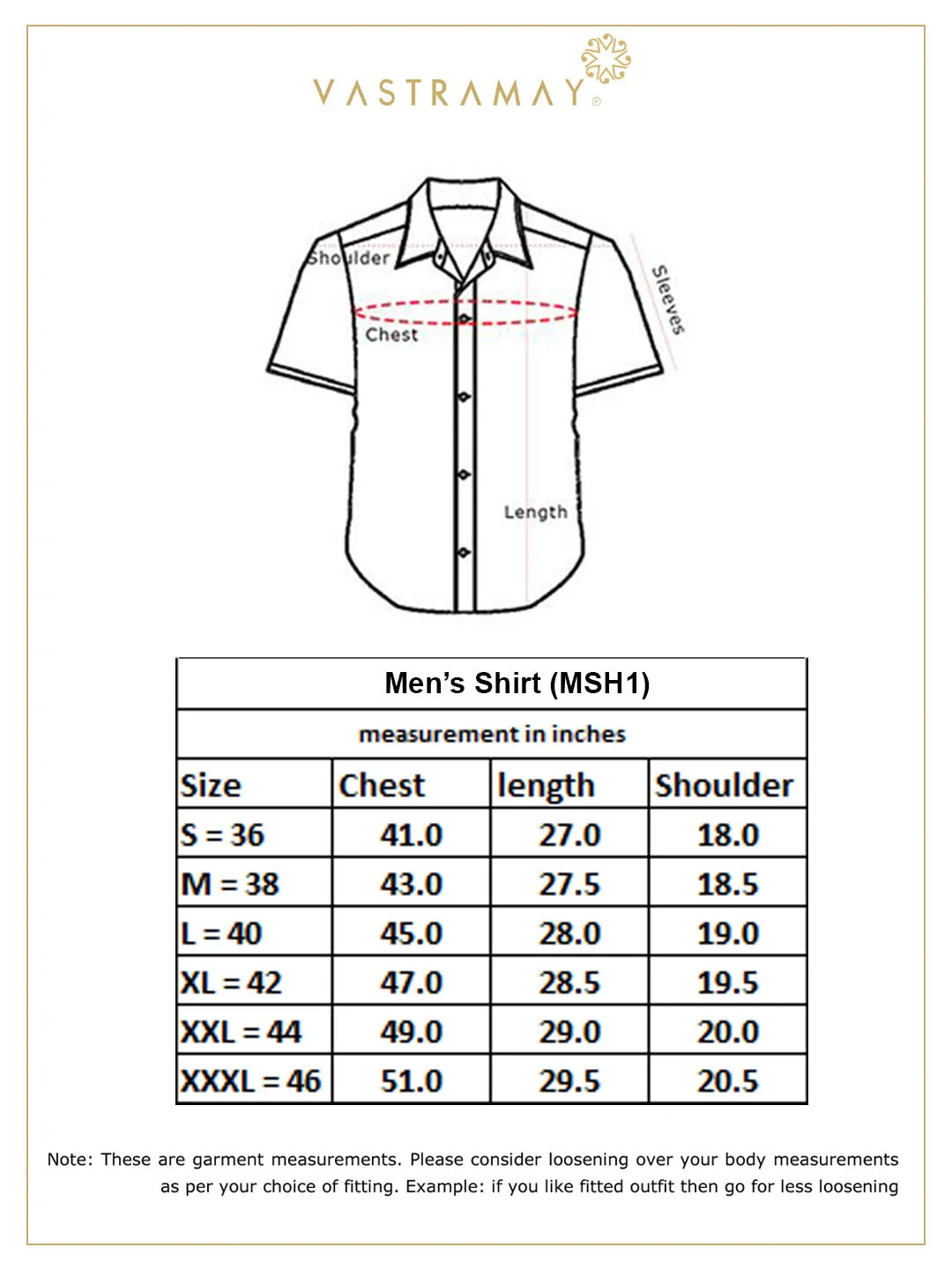 VASTRAMAY Men's MultiColour Cotton Ethnic Shirt