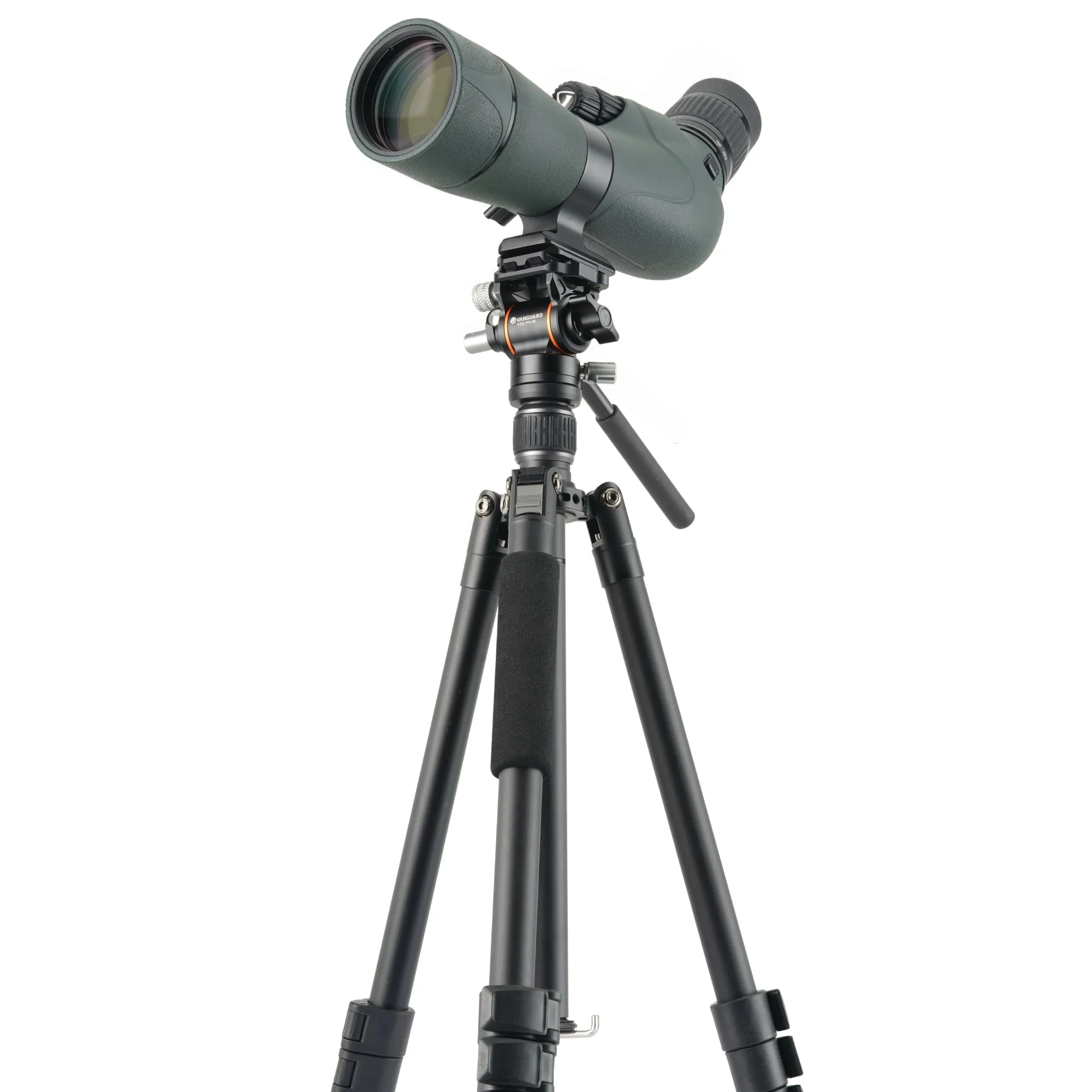 Vesta GO 234 AV10 Aluminum Travel Tripod w/ Counterbalancing Video Head