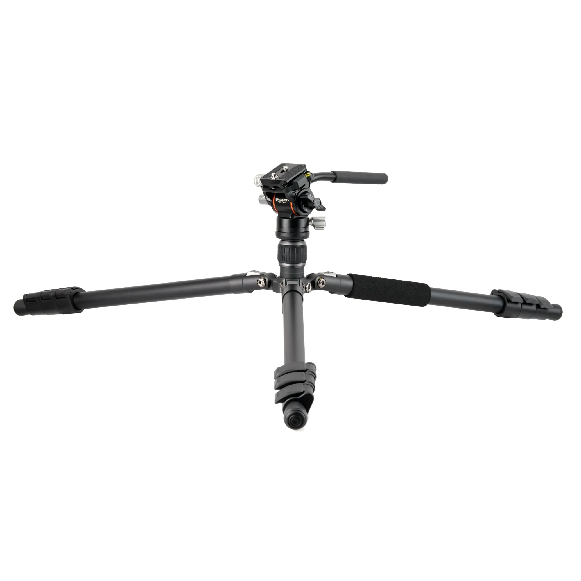 Vesta GO 234 AV10 Aluminum Travel Tripod w/ Counterbalancing Video Head