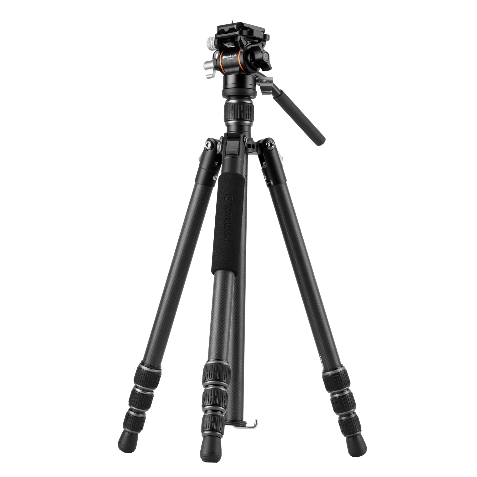 Vesta GO 234 CV10 Carbon Travel Tripod w/ Counterbalancing Video Head