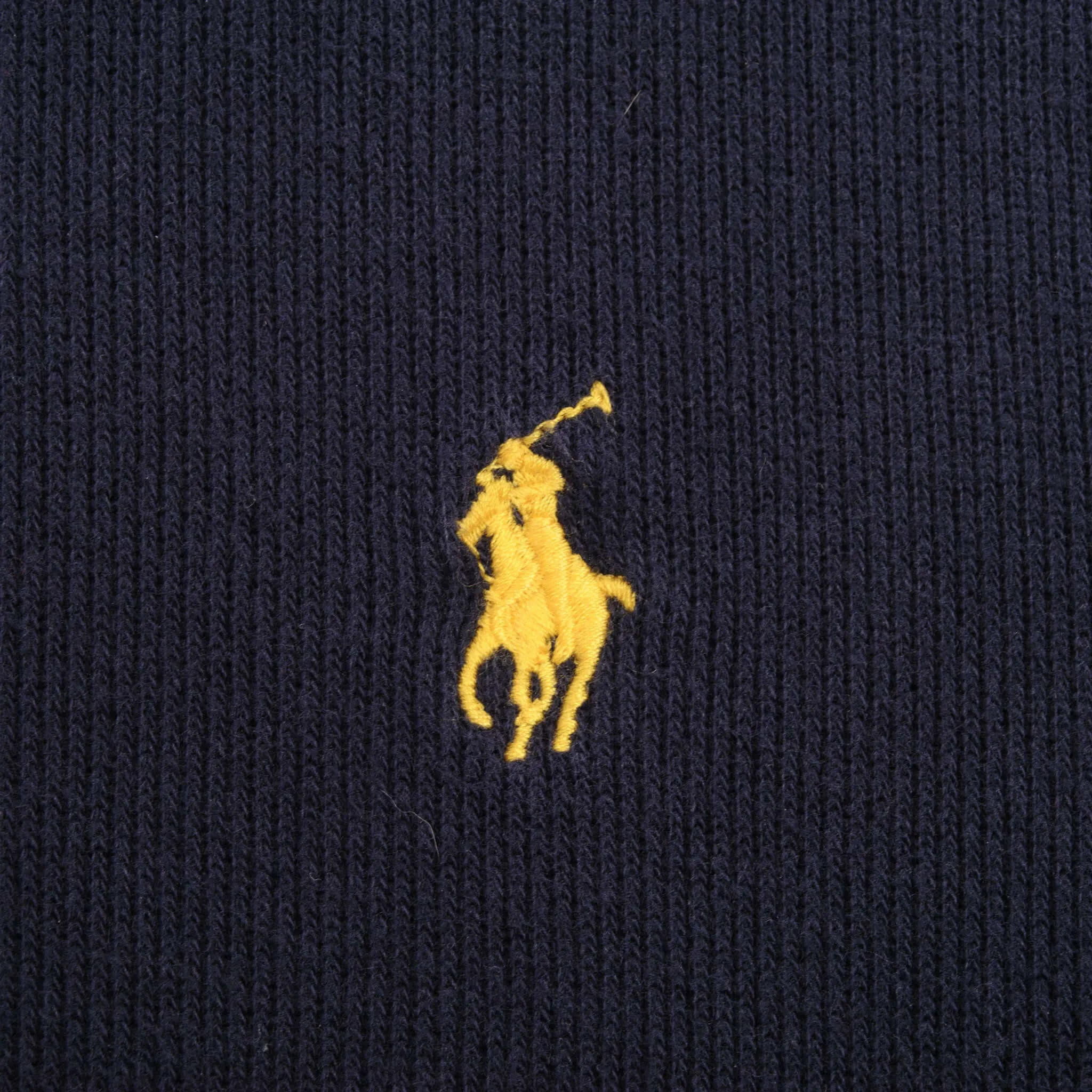 VINTAGE POLO RALPH LAUREN BLUE QUARTER 1/4 ZIP SWEATER 1990S SIZE LARGE