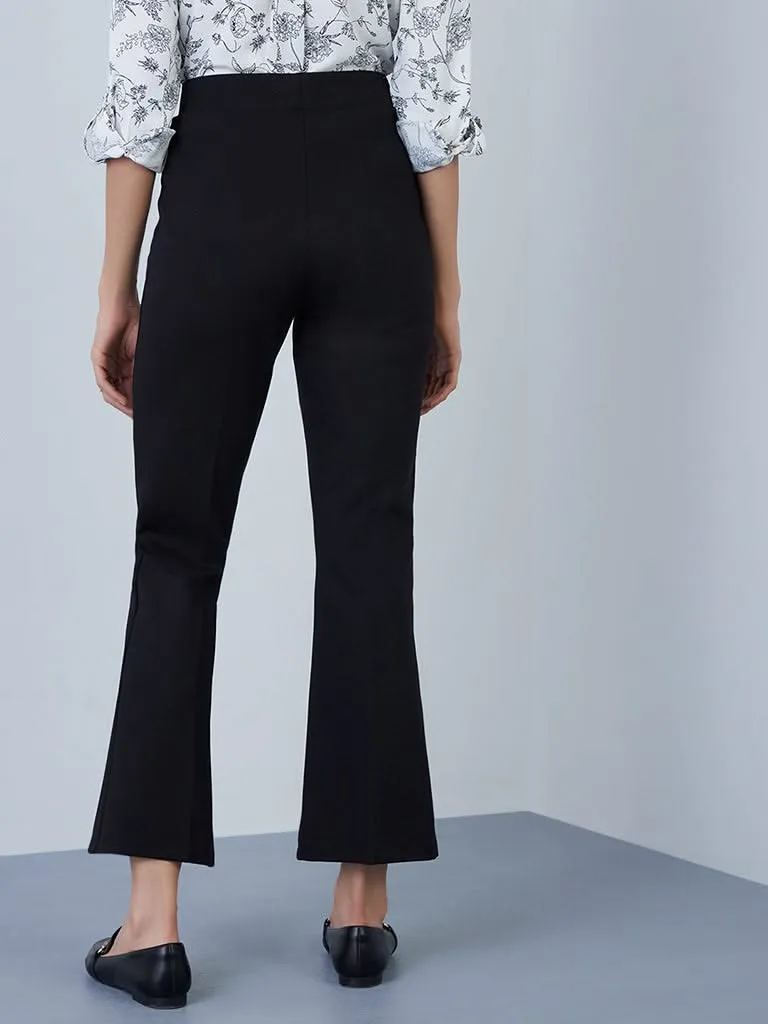 Wardrobe Black Bootcut Trousers