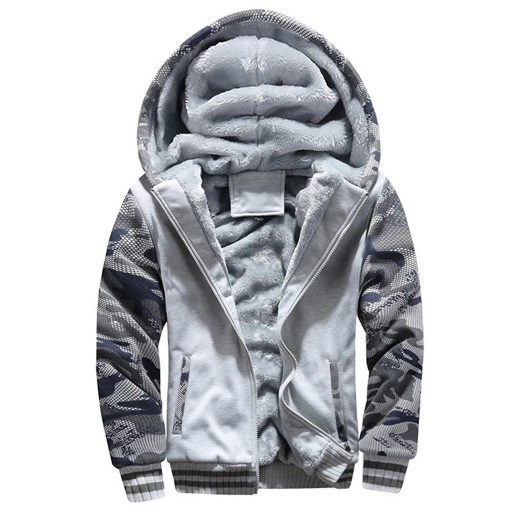 Warm Fleece Hood Zip up