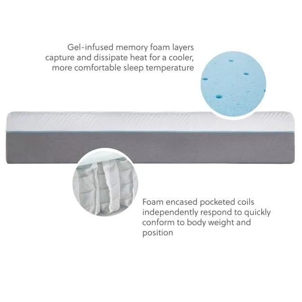 Wellsville 14" Gel Hybrid Mattress