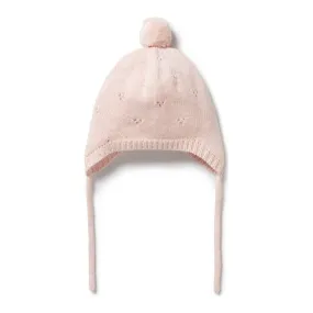 Wilson Frenchy Knitted Pointelle Bonnet