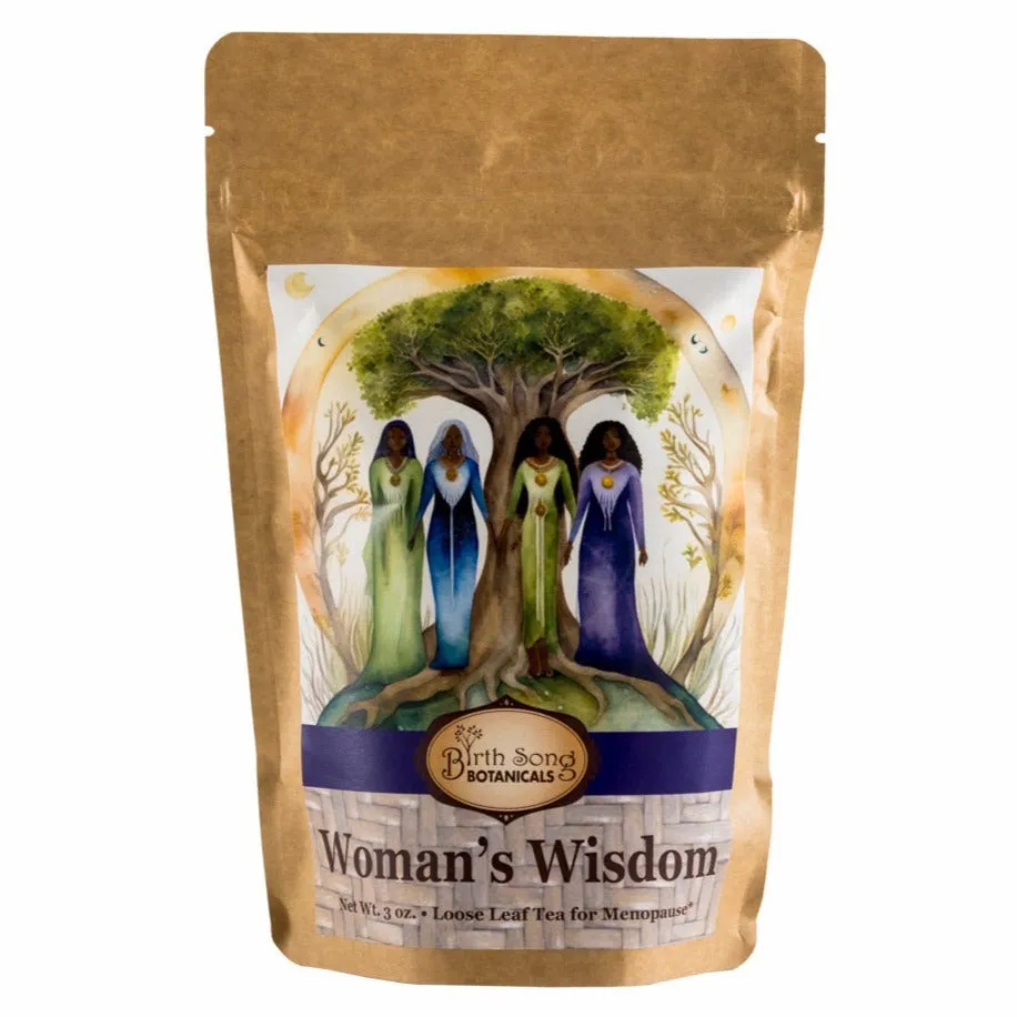 Woman's Wisdom Nourishing Herbal Tea for Menopause and Perimenopause Support* with Tulsi, Loose Leaf 3 oz.